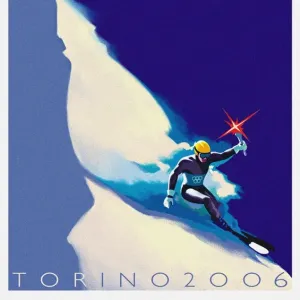 Official XX Olympic Winter Games 2006 Turin Print. Art Prints