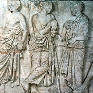 Officials, frieze from the Parthenon, 438-432 BC