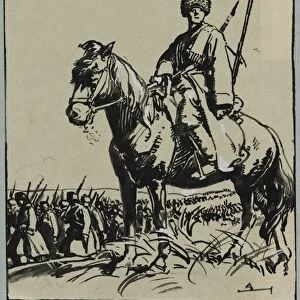 Officier de Cosaques, 1914. Creator: Auguste Louis Lepere (French, 1849-1918)