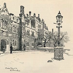 Old Charterhouse: The Masters Court, 1886. Artist: Joseph Pennell