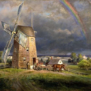 Old Hook Mill, Easthampton, ca. 1880. Creator: Edward Lamson Henry