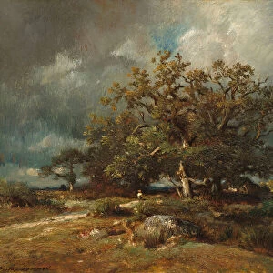 The Old Oak, c. 1870. Creator: Jules Dupré