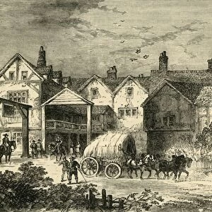 The Old Tabard Inn, in the Seventeenth Century, (c1878). Creator: Unknown