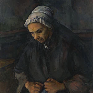An Old Woman with a Rosary, c. 1895. Artist: Cezanne, Paul (1839-1906)