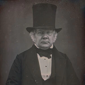 [Older Man Wearing Top Hat], 1850-55. Creator: Unknown