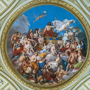 The Olympus. Ceiling tondo in the Sala dell Iliade in the Palazzo Pitti, 1819-1825