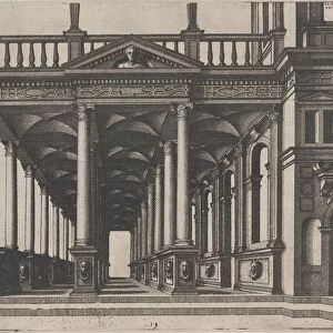 Open Hall Supported by Corinthian Columns, 1560. Creators: Johannes van Doetecum I