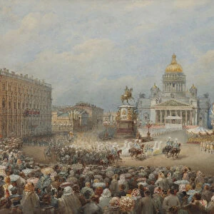 Opening ceremony of the Monument to Nicholas I on the Mariinsky Square