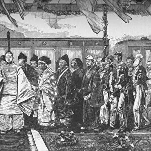 Opening of the first railway in Japan, 1872 (1907)
