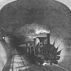 Opening of the Mont Cenis railway tunnel linking France and Switzerland, 1871