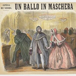 Opera Un Ballo in maschera by Giuseppe Verdi, Paris, Theatre Italien, 1861