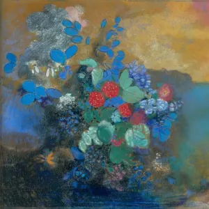 Ophelia among the Flowers, c. 1907. Artist: Redon, Odilon (1840-1916)