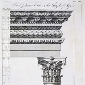 Order of the Portico to the Vestibulum in the Peristylium, pub. 1764. Creator: Robert Adam