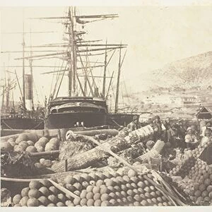 The Ordnance Wharf, Balaklava, 1855. Creator: Roger Fenton