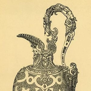 Original design for a vase or ewer, (1881). Creator: Unknown
