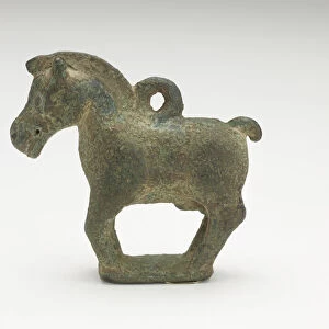 Ornament in the form of a standing horse, Period of Division, 220-589. Creator: Unknown