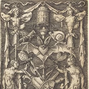 Ornament with Trophy of Arms, 1550. Creator: Heinrich Aldegrever