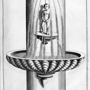 Ornamental fountain design, 1664. Artist: Georg Andreas Bockler