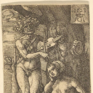 Orpheus and Eurydice, 1528. Creator: Heinrich Aldegrever