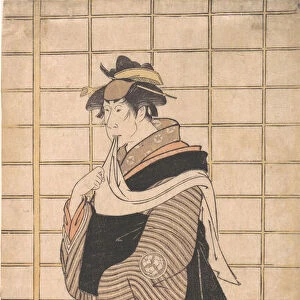 Osagawa Tsuneyo II as the hairdresser O-Roku, 1794-95. 1794-95