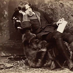 Oscar WiIde, Irish writer, wit and playwright, 1882. Artist: Napoleon Sarony