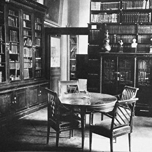 Ostafyevo Estate. The study and the library of Prince Andrei Vyazemsky, End of 19th century. Artist: Anonymous