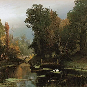 Overgrown pond (Gatchina park), 1878. Artist: Klever, Juli Julievich (Julius), von (1850-1924)