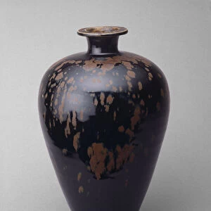 Ovoid Bottle with Partridge-Feather Mottles, Northern Song dynasty