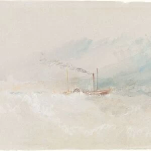 A Packet Boat off Dover, c. 1836. Creator: JMW Turner