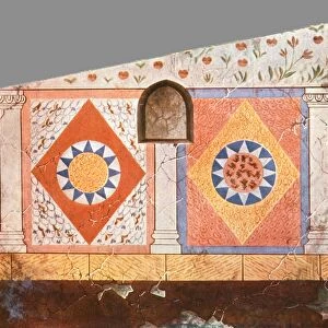 Painted decoration in the Stasovsky Crypt, Cimmerian Bosporus, Kerch, (1928). Creator: Unknown