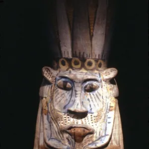 Painted Figure of Egyptian God Bes