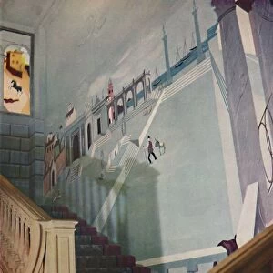 Painted fresco for a staircase, 1933