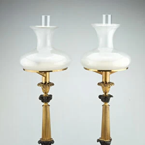 Pair of Sinumbra Lamps, c. 1827 / 31. Creator: Cornelius and Company