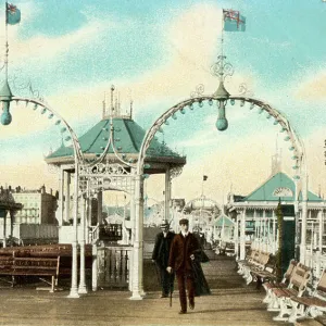 On the Palace Pier, Brighton, Sussex, c1900s(?)