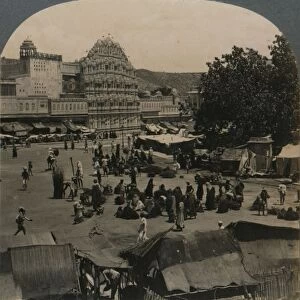 Palace of the Winds from Shiva Temple, Jeypore, India, 1902