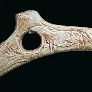 Paleolithic spear-straightener