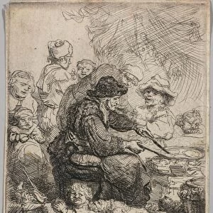 The Pancake Woman, 1635. Creator: Rembrandt van Rijn (Dutch, 1606-1669)