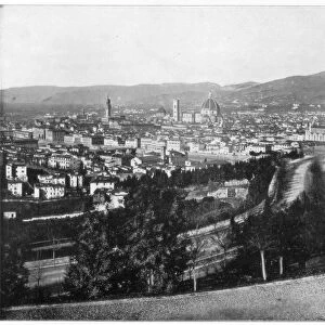 Panorama of Florence, Italy, late 19th century. Artist: John L Stoddard