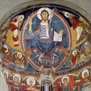 Pantocrator in the apse of the church of Sant Climent de Taüll in the Vall de Boi (Boi Valley)