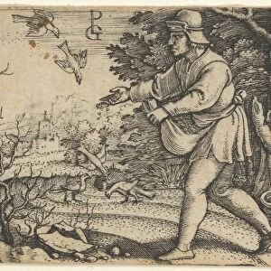The Parable of the Sower, from The Story of Christ, 1534-35. Creator: Georg Pencz