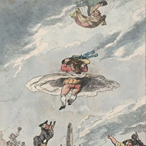 The Parachute or a Sage Ladys Second Experiment, September 1785. September 1785