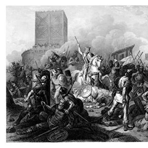 Paris besieged by the Normans, 885 AD, (1875). Artist: T Sherratt