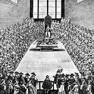 Parliament in Session in the Reign of James I, early 17th century, (c1902-1905)