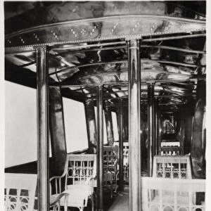 Passenger cabin of Zeppelin LZ7 Deutschland I, 1909 (1933)