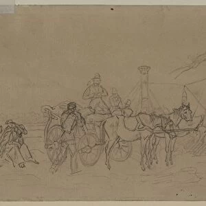 Passengers for Rhine Steamer (verso), second or third quarter 1800s. Creator: Heinrich von Mayr