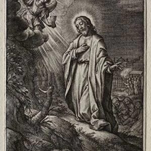 The Passion: Christ on the Mount of Olives. Creator: Hieronymus Wierix (Flemish, 1553-1619)