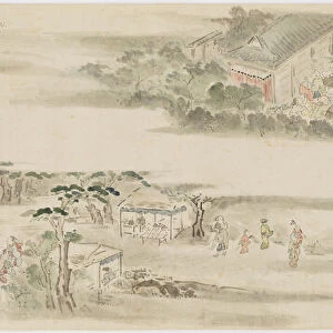 Pastimes and occupations of the twelve months, Edo period, late 17th-early 18th century