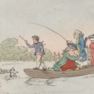 Patience in a Punt, ca. 1803. ca. 1803. Creator: Thomas Rowlandson