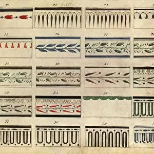 Patterns for tableware, late 18th century, (1944). Creator: Unknown