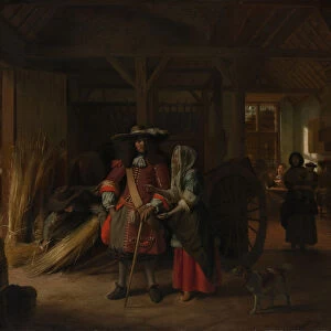 Paying the Hostess, ca. 1670. Creator: Pieter de Hooch